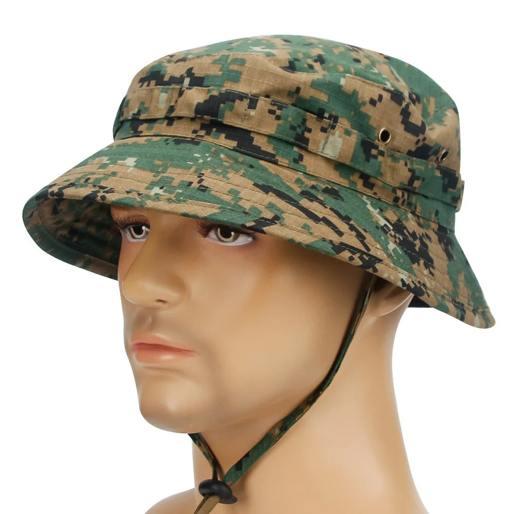 Tactical Camouflage Boonie Hat Multicam Men Sports Hunting Cap