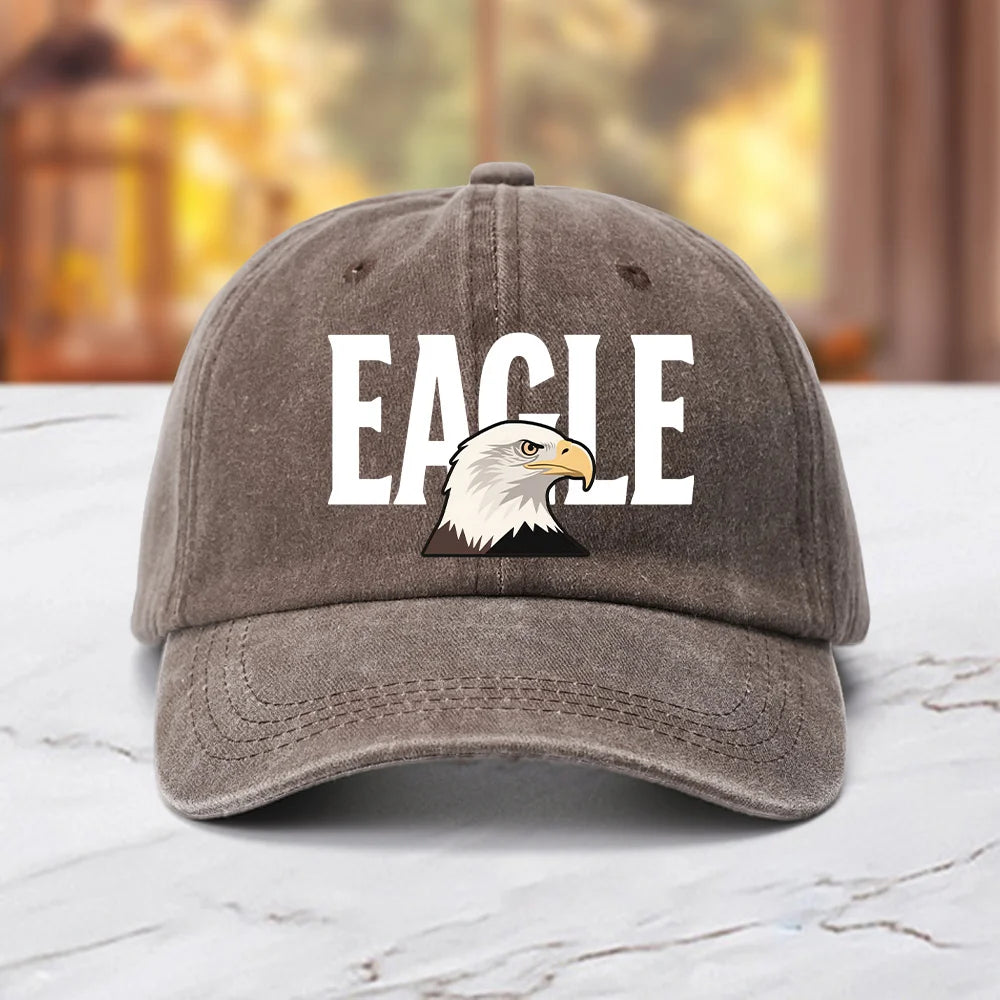 Classic Retro Eagle Head Printed Baseball Cap