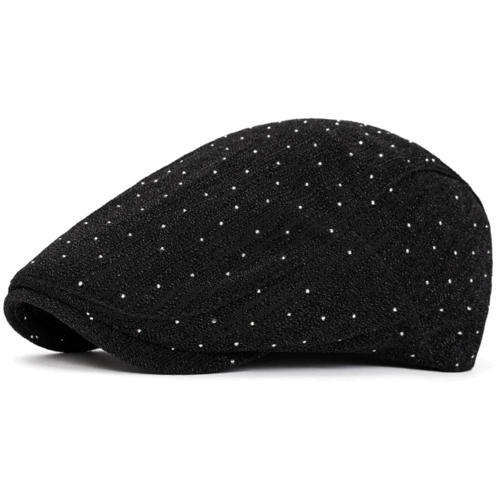 Men Women Adjustable Ivy Flat Cap Berets