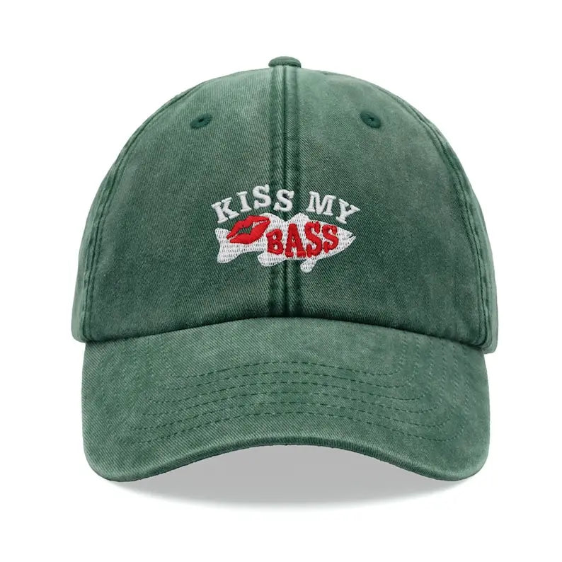 1pc "Kiss My Bass" Leisure Baseball Cap for Men
