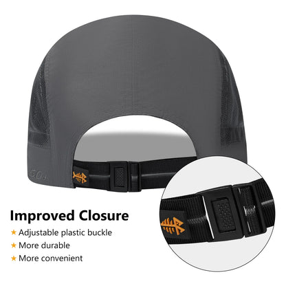 Folding Fishing Baseball Cap UPF 50+ Water Resistant Outdoor Portable Brim Hats