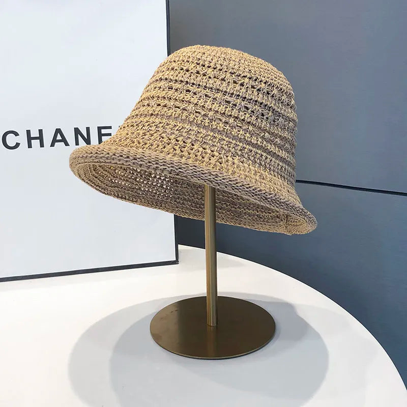 2026 New Hollow Breathable Bucket Hat Women