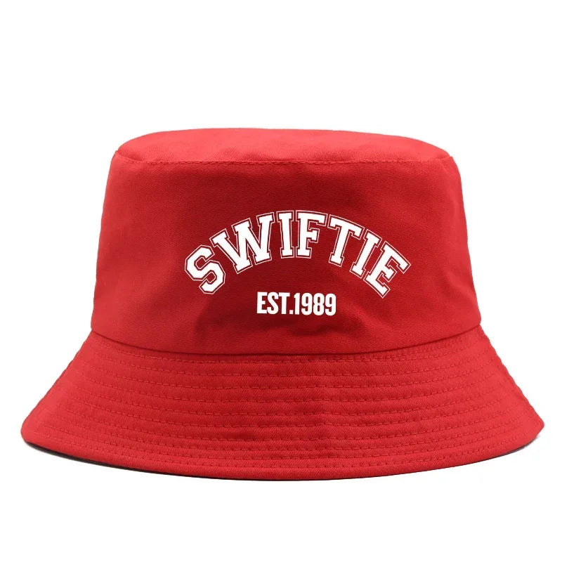 Wholesale Hot Sale Bucket Hat Print 1989 Summer Cotton Sun Beach Hat