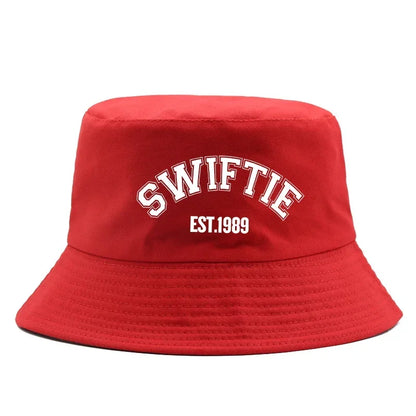 Wholesale Hot Sale Bucket Hat Print 1989 Summer Cotton Sun Beach Hat