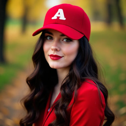 1pc Unisex A-Z Letter Pattern Sun-Shading Baseball Hat