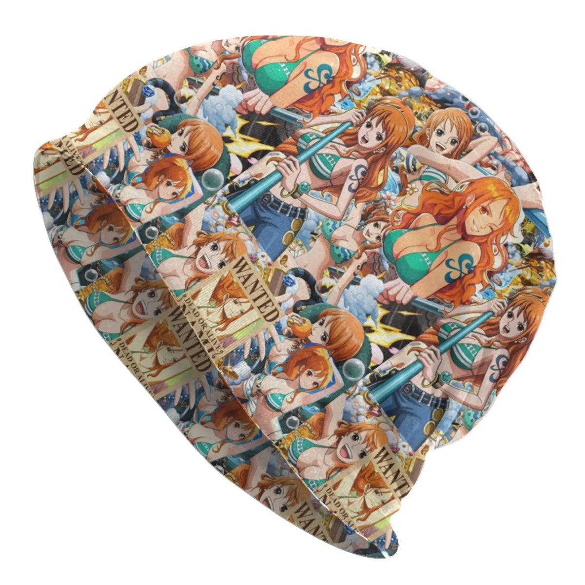 Nami Anime Comic Bonnet Hats  Hip Hop Knit Hat For Women Men