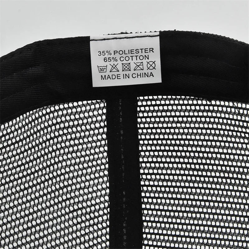 High Quality Fishing Embroidery Baseball Cap Outdoor Fishing Snapback Mesh Hat Sunshade Trucker Hat