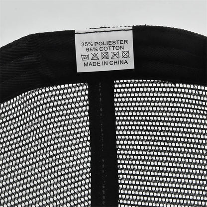High Quality Fishing Embroidery Baseball Cap Outdoor Fishing Snapback Mesh Hat Sunshade Trucker Hat