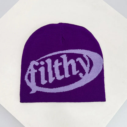 Autumn And Winter New Unisex European Style Letter Knitted Hats