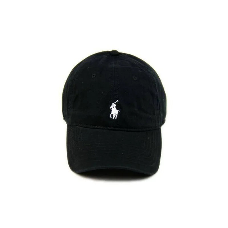 Unisex Cotton Baseball Cap Fashion Dad Polo Embroidery Soft Breathable