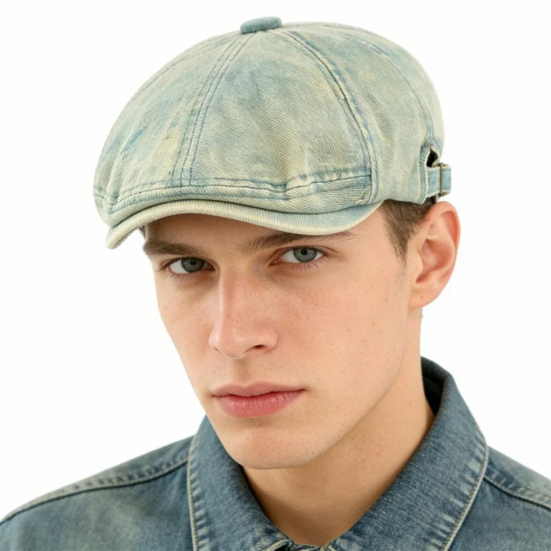 Classic Cabbie Newsboy Cap Painter Visor