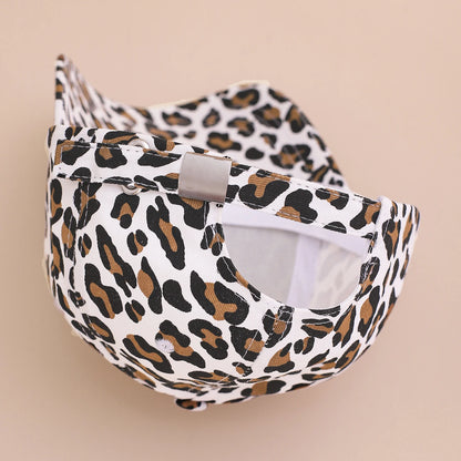 American Trend Retro Spicy Girl Style Leopard Print Baseball Cap