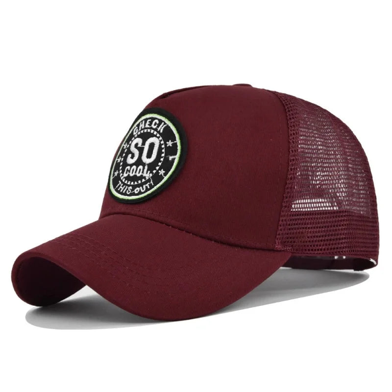 So Cool Embroidered Mesh Baseball Cap