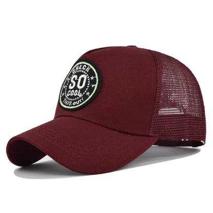 So Cool Embroidered Mesh Baseball Cap