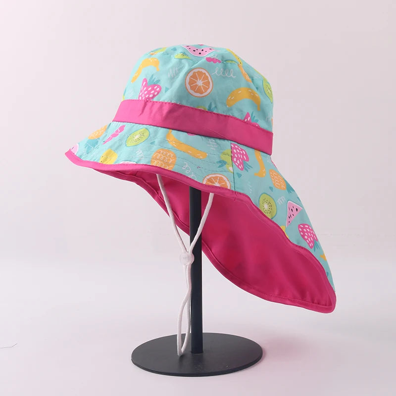 2-4 Years Summer Baby Hat Kids Cotton UV Protection Sun Cap Children