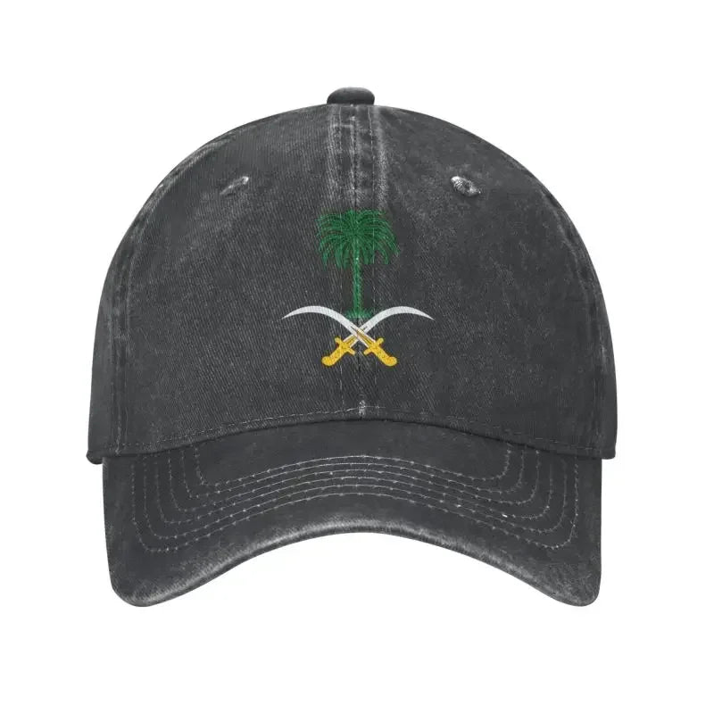 Personalized Cotton Emblem Of Saudi Arabia Baseball Cap