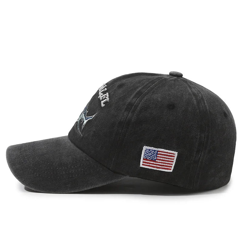 Vintage Washed Cotton Baseball Cap Men Women