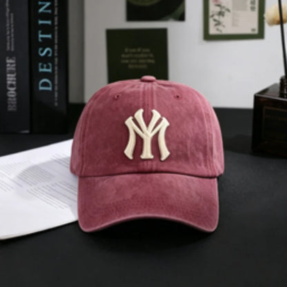 Washed Cotton Men Baseball Cap Lightweight Adjustable Dad Hat Casual Street Travel Sports Sun Cap