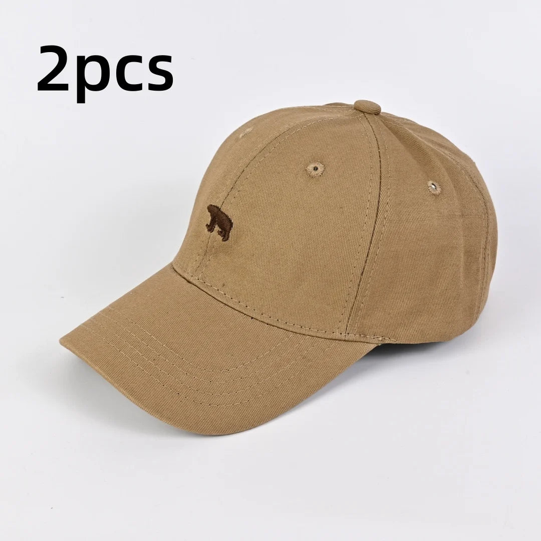 Stylish Bear Embroidered Baseball Cap Hat Men Women Unisex Baseball Cap