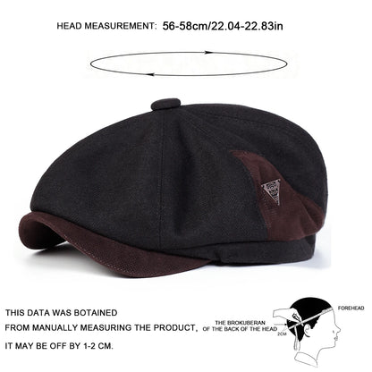 Label Newsboy Caps Men British Painters Hats