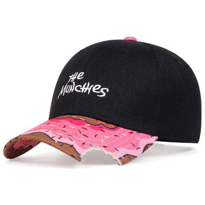 Hat Summer Outdoor Sun Hats Donut Embroidery Baseball Cap Men and Women