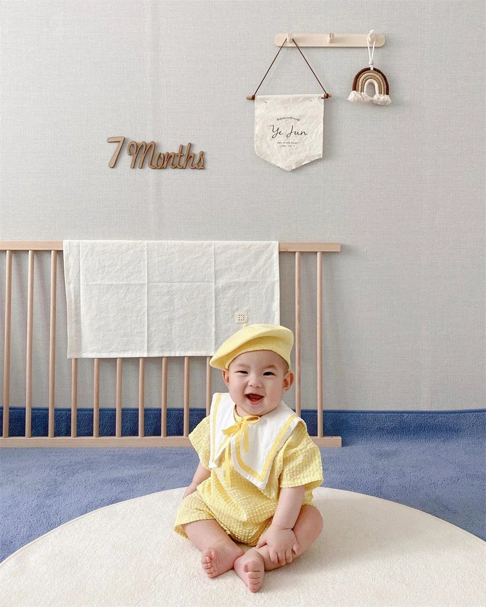 Fashion Baby Knitted Beret Hat Solid Color Children's Warm Hats