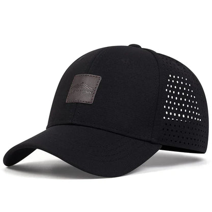 Unisex New York Label Laser Hollowed Out Baseball Net Caps
