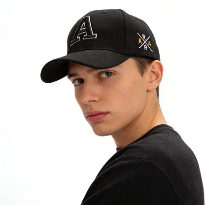 Summer Outdoor Solid Color Embroidered Duck Tongue Hat
