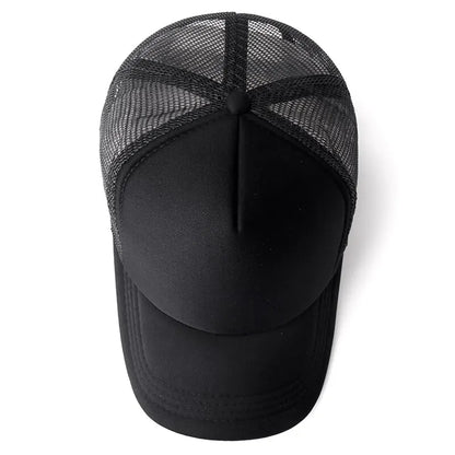 Unisex Cap Casual Plain Mesh Baseball Cap For Women Men Hip Hop