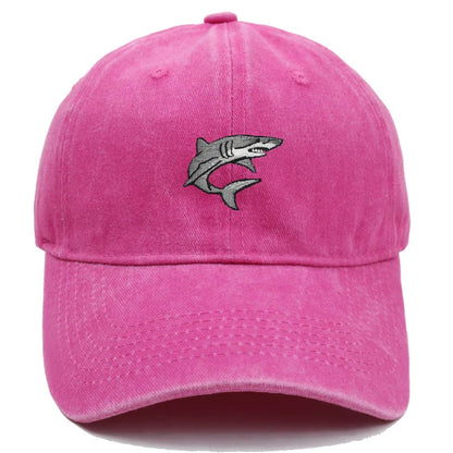 Shark Embroidery Design Baseball Cap