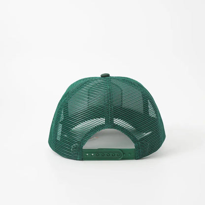 New Unisex Embroidered Trucker Hat For Men Curved Front Half Mesh Baseball Cap Patch Logo Breathable Mesh Back