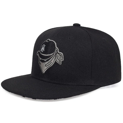 Unisex Masked Embroidery Hip-hop Hats Spring Autumn