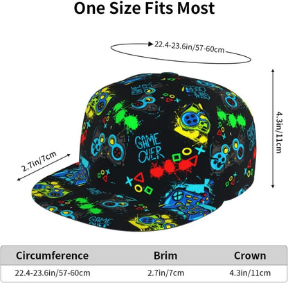 Casual Baseball Cap Hat Snapback Cap Hip Hop Trucker Hat for Dance Hiking
