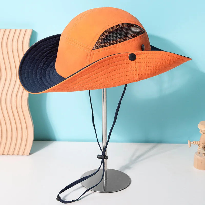 Summer Sun Hat For Men & Women - Breathable Fishing Cap Outdoor