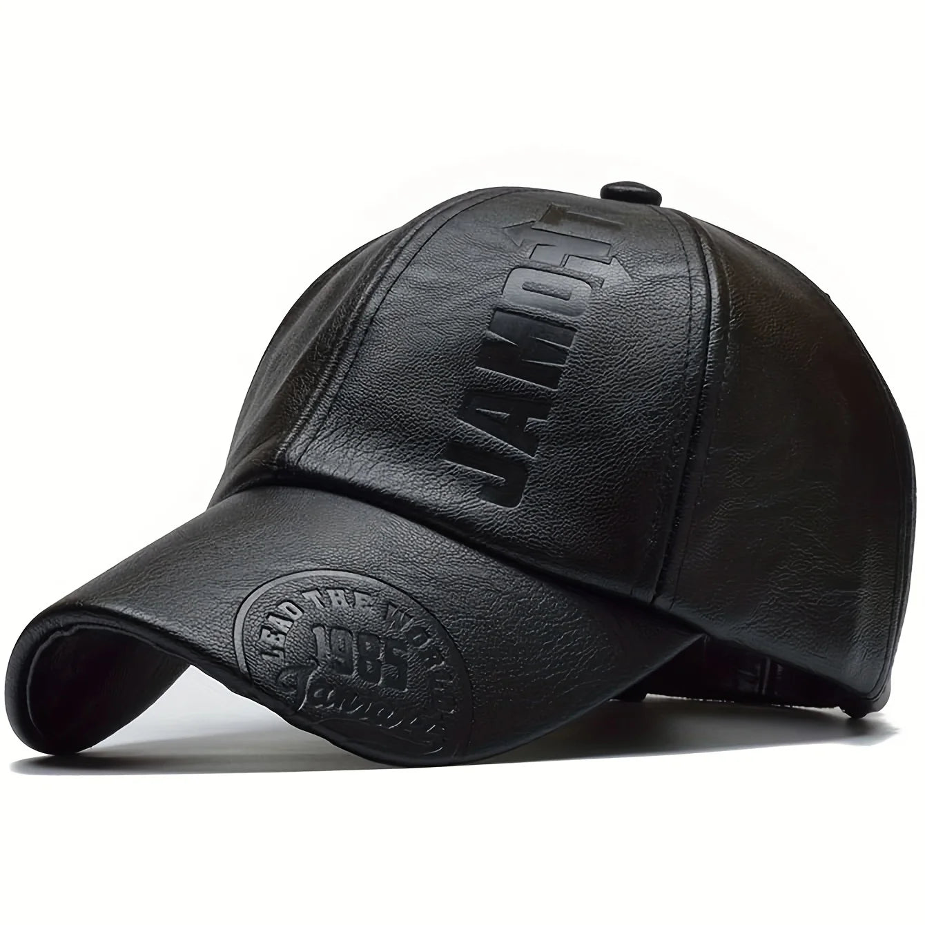 Men's PU Leather Baseball Cap - Adjustable