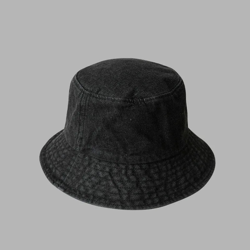 Retro Washed Cowboy Bucket Hat Women Men
