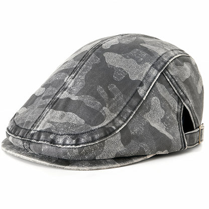 Military Style Cotton Camouflage Ivy Cap Dad Casual Flat Driving Hat