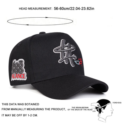 Unisex HA Letter Embroidery Baseball Caps Spring Autumn