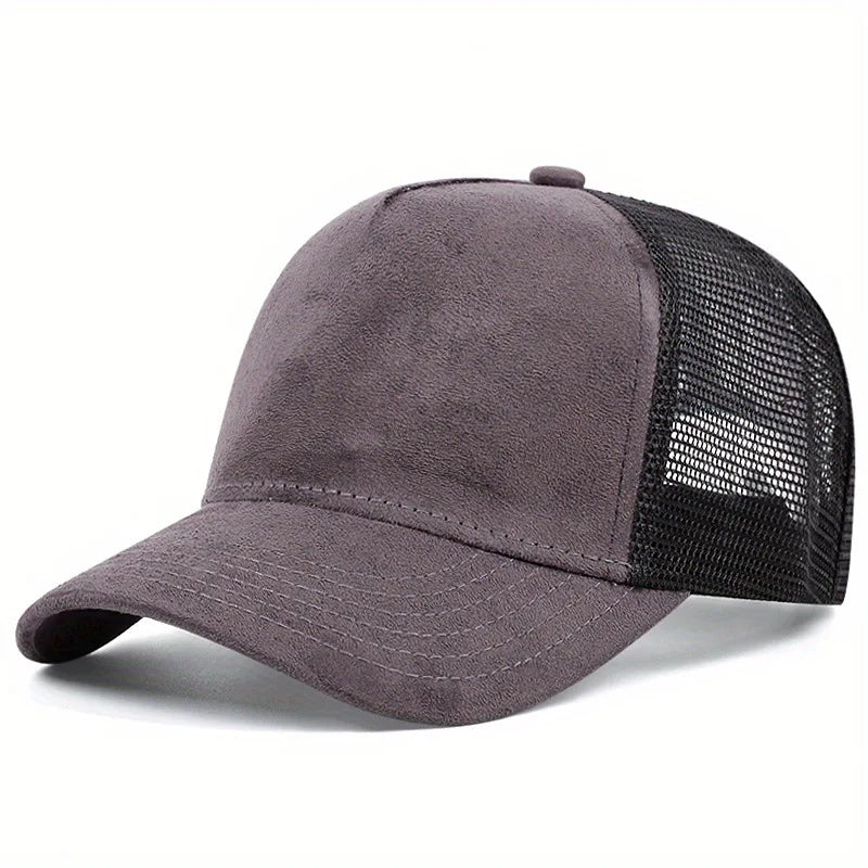 New Summer Mesh Baseball Cap Women Men Letter Patch Snapback Hat