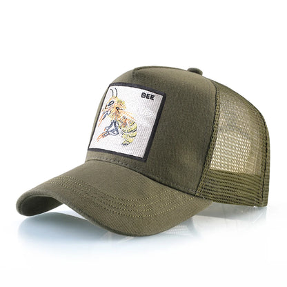 Fashion Unisex Baseball Cap With Embroidery With Bee Patch Men's