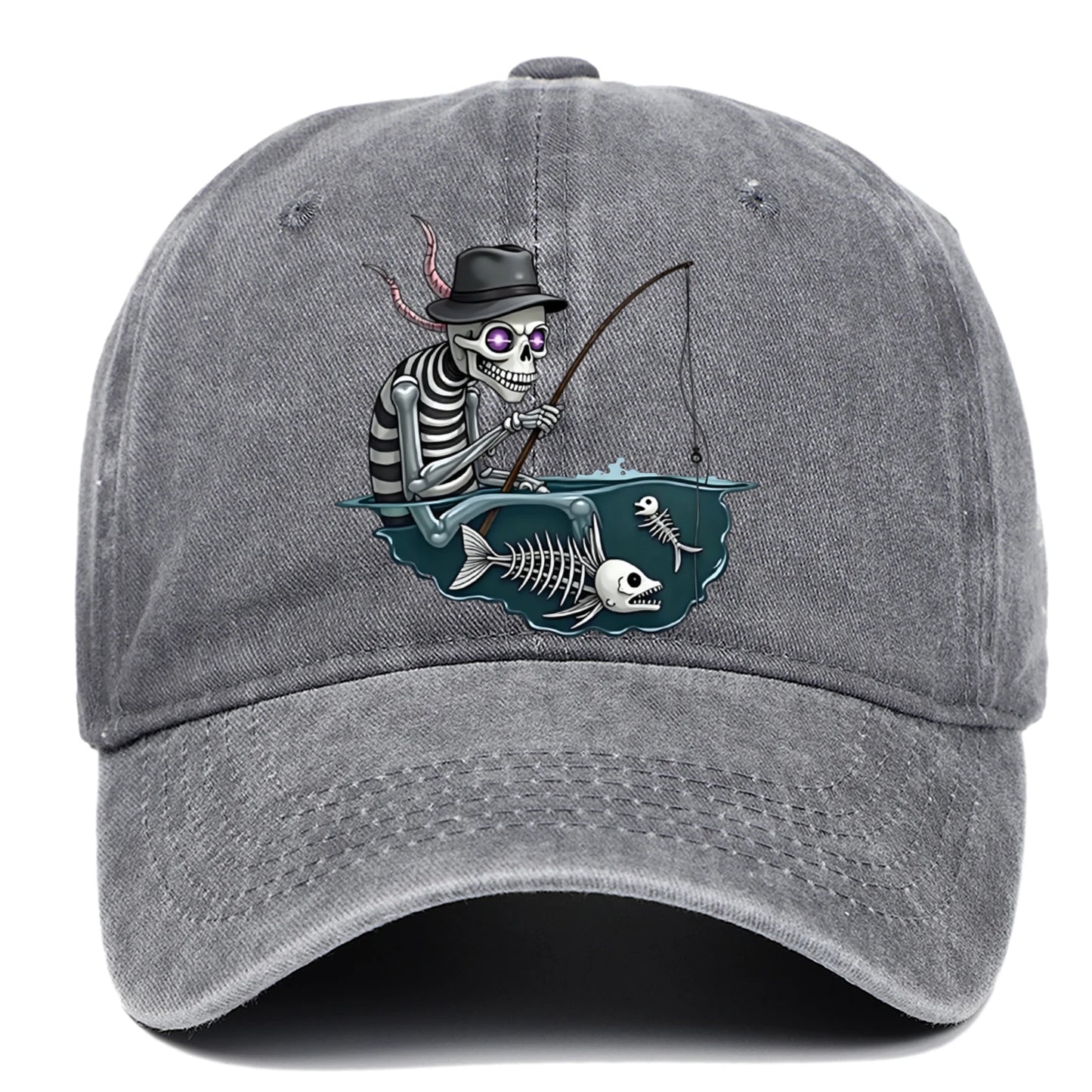 Personalized Skull Print Baseball Cap For Men And Women