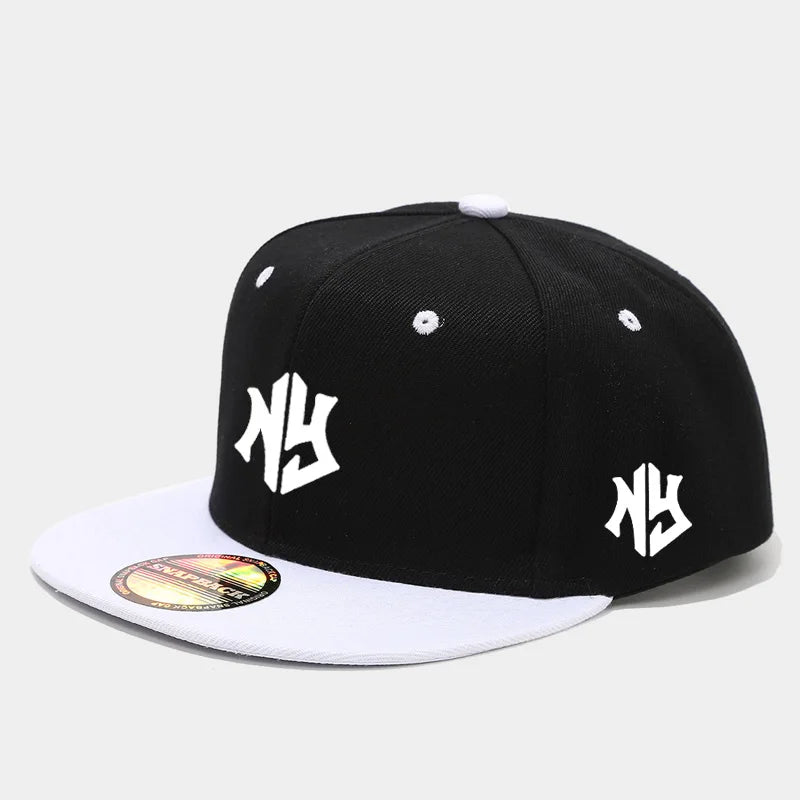 1PC Unisex Snapback Cap, Flat - Brim and Color - Blocked Hip - Hop Cap, Suitable for Both Men and Women