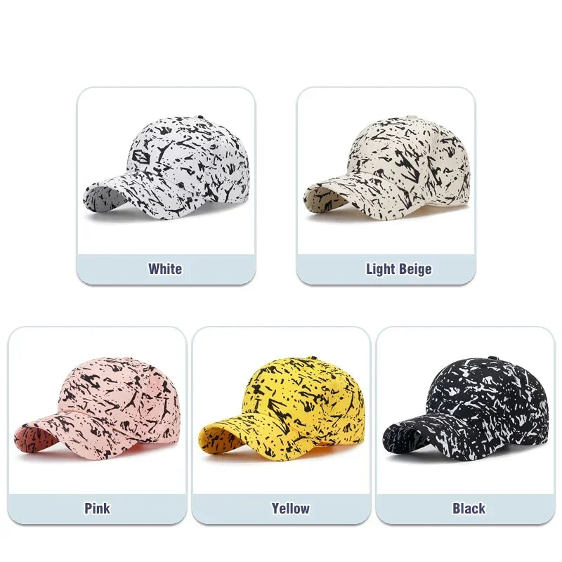 5 Colors New Fashion Youth Unisex Graffiti Style Sunshade Baseball Cap Men Women