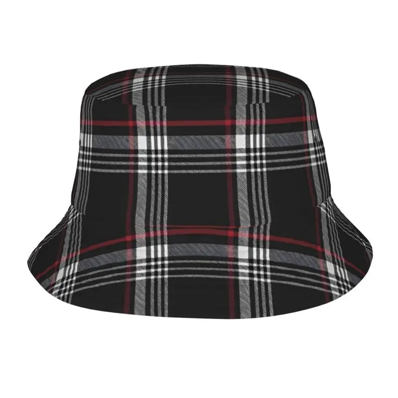 Custom GTI Tartan Bucket Hat Sun Beach Packable Fisherman Cap