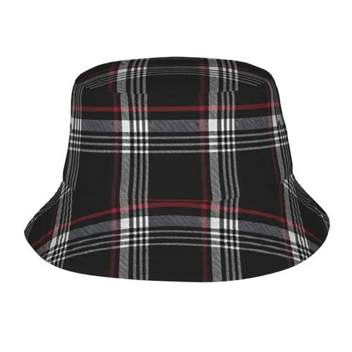 Custom GTI Tartan Bucket Hat Sun Beach Packable Fisherman Cap