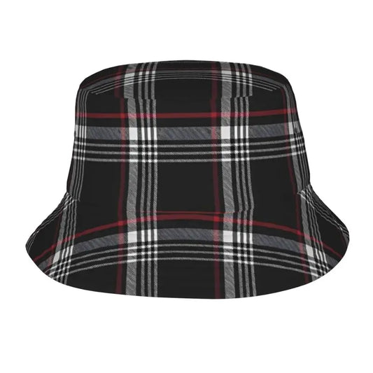Custom GTI Tartan Bucket Hat Sun Beach Packable Fisherman Cap