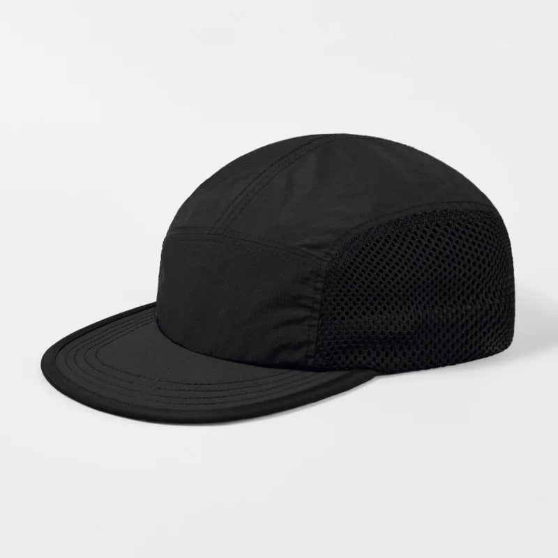 Ultralight 5 Panel Mesh Cap Dry Quick Breathable Running Cap