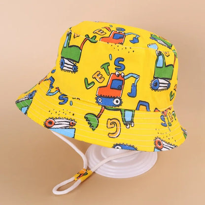 Children Panama Hat Spring Summer Baby Fisherman Hat For Boys Girls Bucket Hats
