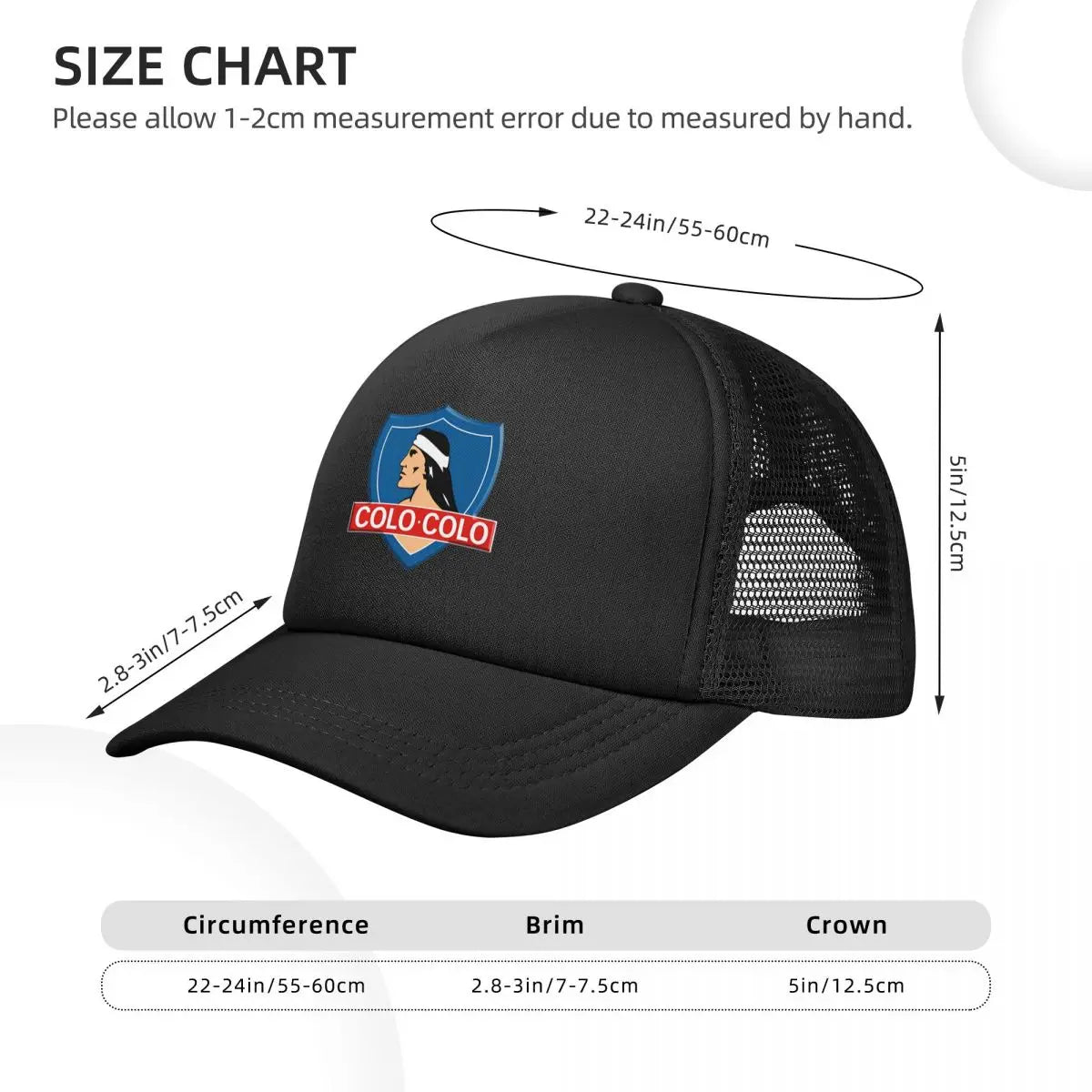 My City My Colours Santiago Chile Colo-Colo Baseball Cap