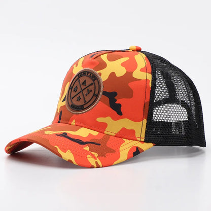New Summer Mesh Baseball Cap Women Men Letter Patch Snapback Hat
